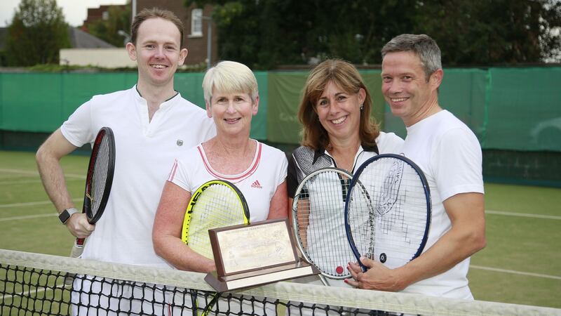 Winners, Hooke & McDonald (from left): Conor Steen; Catherine McCarthy; Maeve Cantwell and David Cantwell. Photograph: Nick Bradshaw