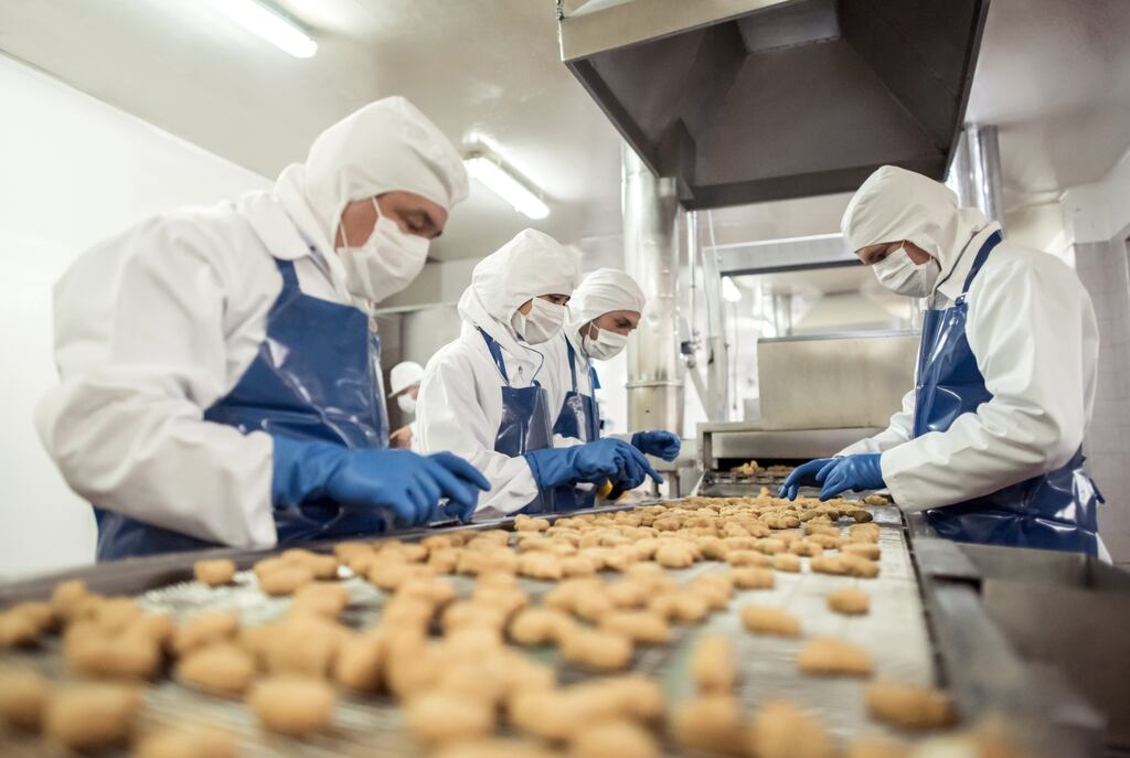 The factory produces string cheese and mozarella. Photograph: Agency Stock