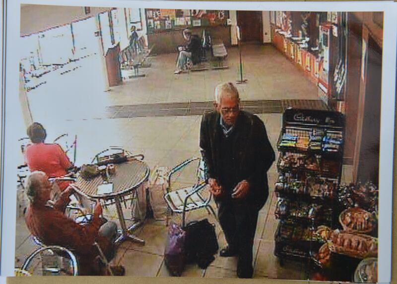 A garda photo showing still image taken from CCTV of Peter Bergmann in the bus station at Sligo in June 2009. Photograph: Alan Betson/The Irish Times 

