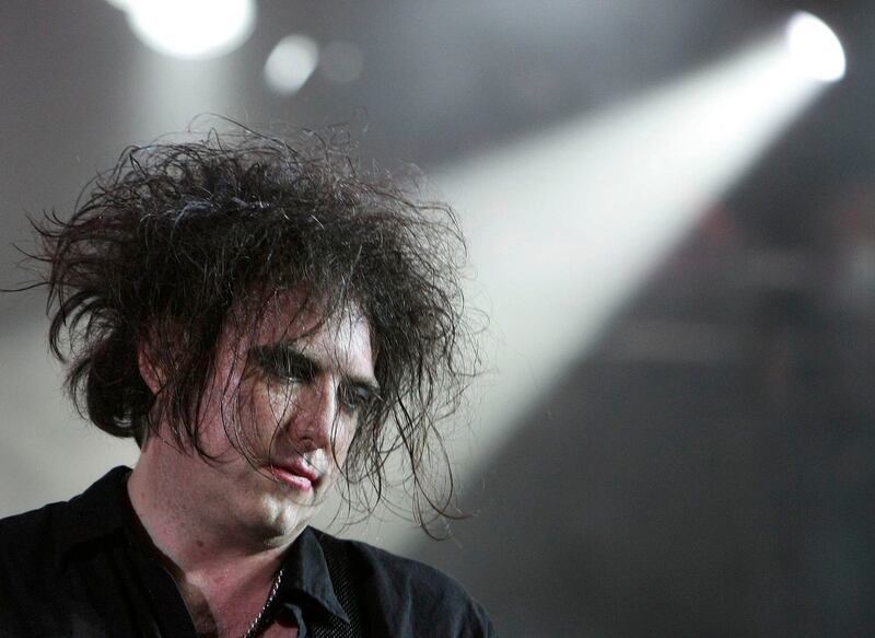 Robert Smith, singer of  The Cure. Photograph: Thierry Roge/Reuters
