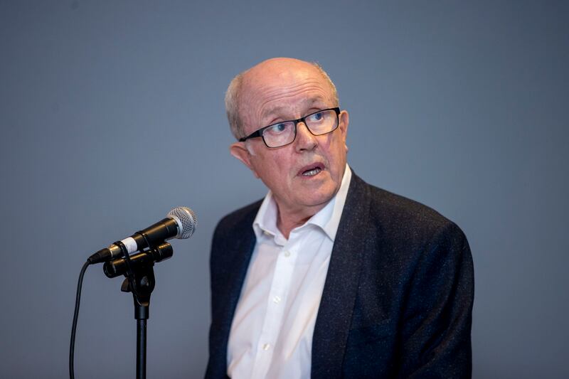 Planning expert Niall McElroy told Sandymount residents that there will be big noise problems relating to the handling [of] containers. Photograph: Tom Honan/The Irish Times.