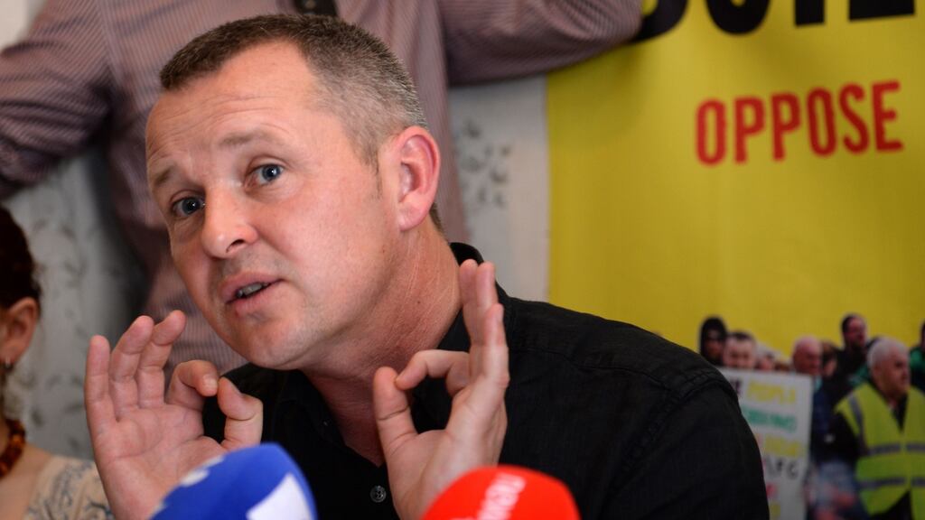 Richard Boyd Barrett said Labour has ‘imposed crushing austerity on working people’. Photograph: Dara Mac Donaill / The Irish Times