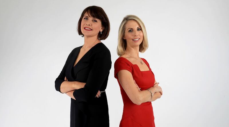 Keelin Shanley and Caitríona Perry in 2018