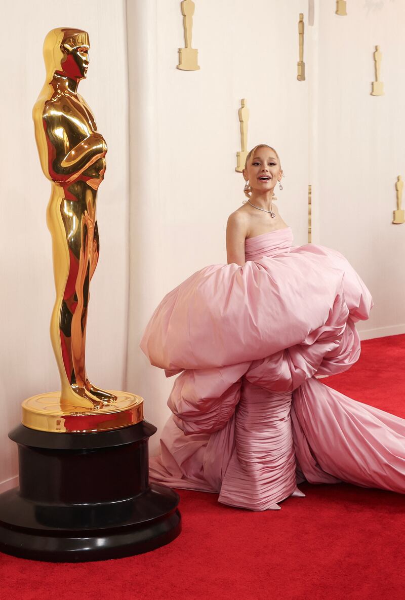 Who are you wearing Ariana Grande? Or, you know, what are you wearing?

