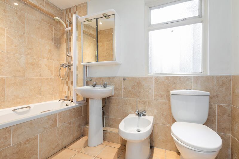 The apartment's bathroom