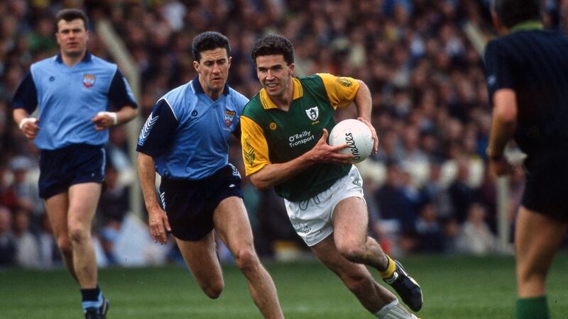 Liam Hayes in action for Meath in the 1991 All-Ireland Championship. Photograph: Billy Stickland/Inpho