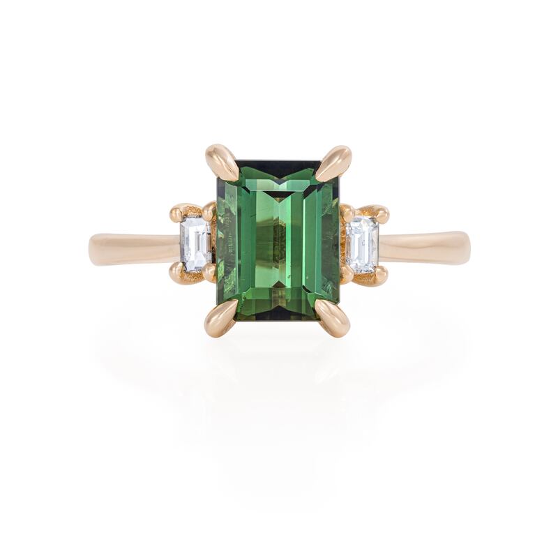 Solid gold polished band ring by Chupi
