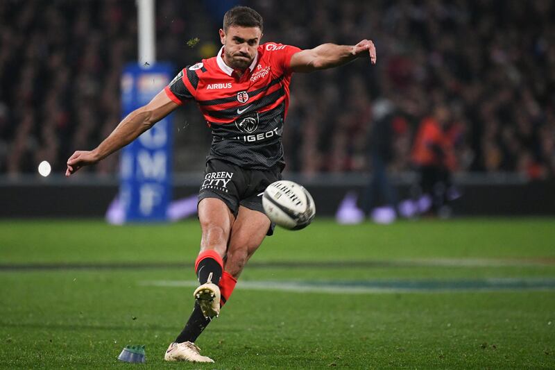 Melvyn Jaminet excelled with the boot for Toulouse in the absence of Thomas Ramos vs Munster. Photograph: Valentine Chapuis/AFP via Getty Images 
