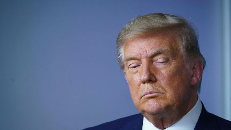 Donald Trump during an event  in the White House this week. Photograph:  Mandel Ngan/AFP via Getty Images