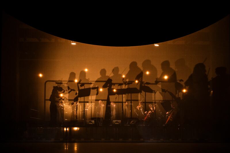 Dublin Dance Festival 2025: the Irish Chamber Orchestra playing during Chora. Photograph: Luca Truffarelli