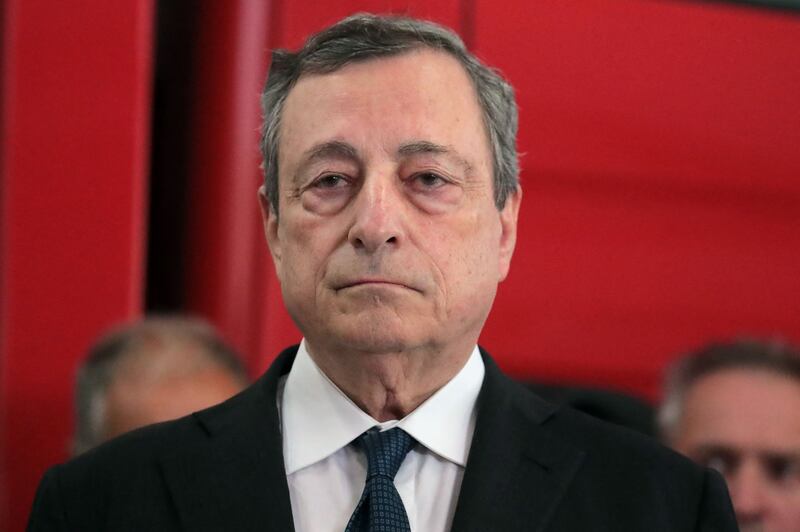 Italy's prime minister, Mario Draghi. Photograph: Pierre Teyssot/AFP via Getty Images