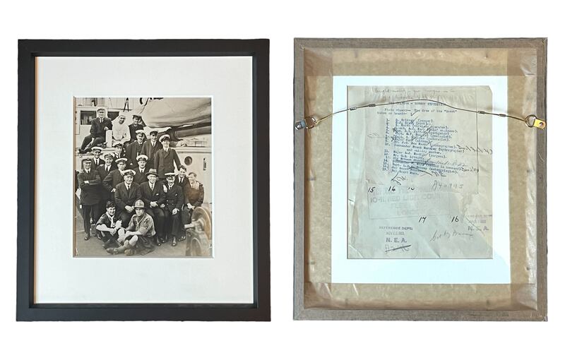 A rare photograph of the crew of the Shackleton-Rowett expedition also known as the Quest expedition in 1921 (€1,850)