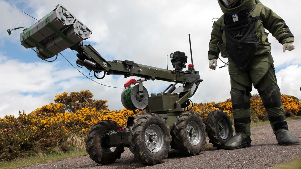 A Civil War era munition has been made safe after it was discovered near a Co Kildare town. File photograph: Defence Forces