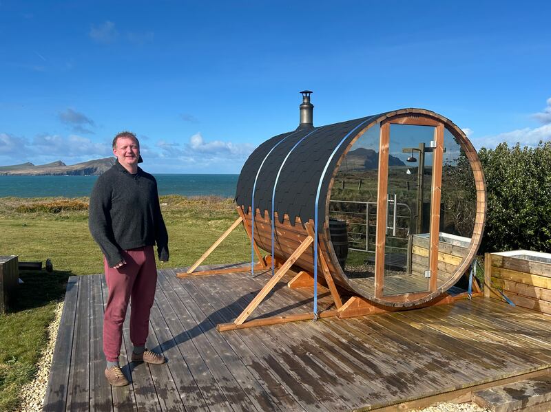 Concertina player Cormac Begley recently opened Airt, a school for the arts, at Feothanach beach, and also manages Sánas Sauna