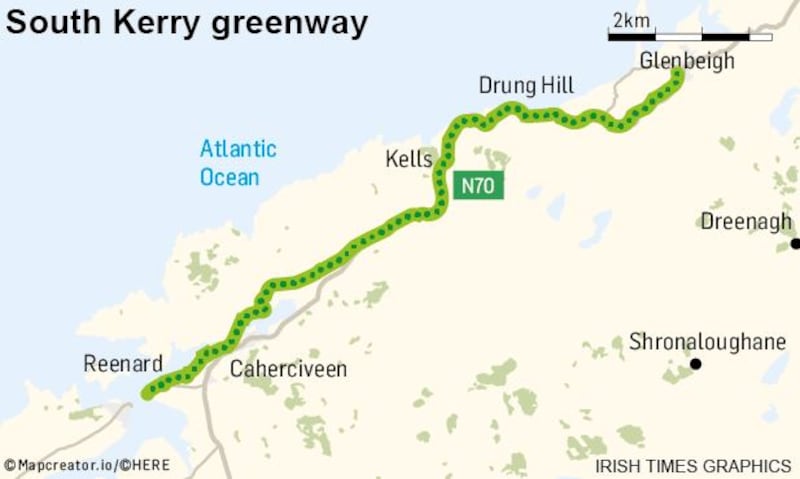 South Kerry Greenway map