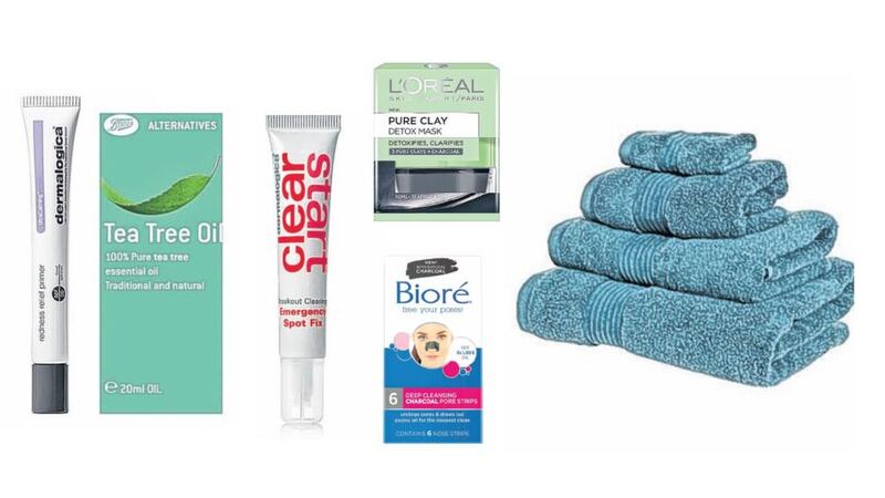 Skin care products to reduce acne and redness