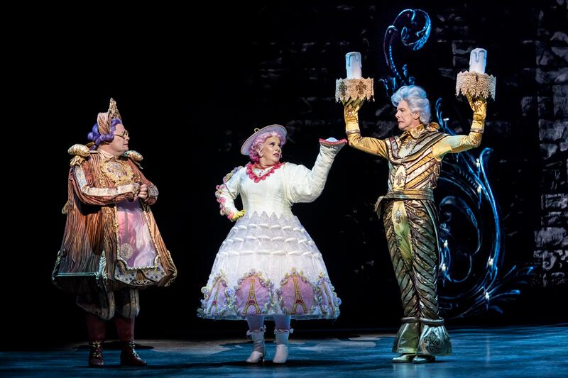 Still from the Beauty and the Beast musical stage show
