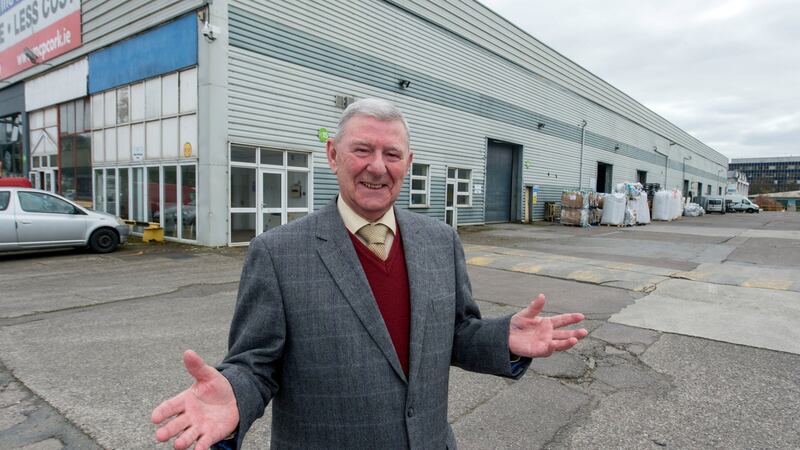 Former Ford employee Barry Kearney, outside the former Ford Offices on the Marina, Cork docks. Photograph:  Michael Mac Sweeney/ Provision