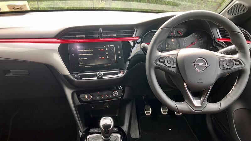 The interior is drab, despite Opel’s best efforts