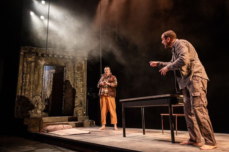 Early on in proceedings, Katurian jokily attributes his bizarre name to the fact that his parents were, to put it mildly, peculiar. Photograph: Melissa Gordon