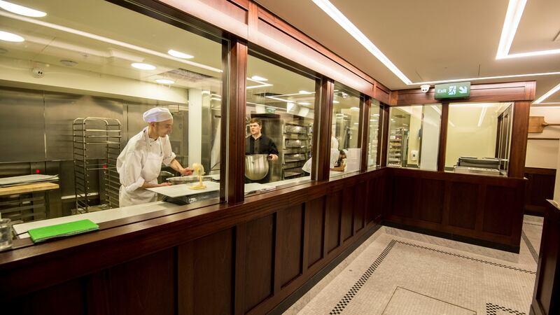 The in-house bakery is visable to patrons. Photograph: Brenda Fitzsimons
