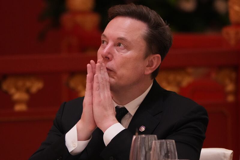 Elon Musk. Photograph: Mark Schiefelbein/AP