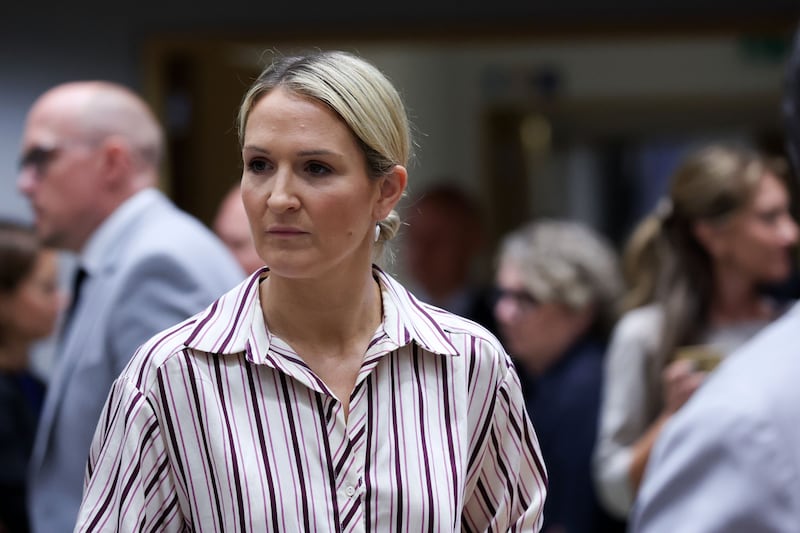 Minister for Foreign Affairs Helen McEntee said it had been a 'very difficult few days' for the residents on the Garvaghy Road. Photograph: EPA