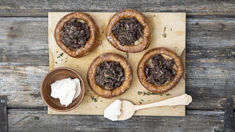 Sticky duck Yorkies. Photograph: Harry Weir Photography