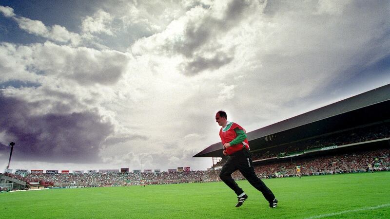 Offaly manager Eamonn Cregan in 1994 on All-Ireland final day when his team defeated Limerick. “It was difficult and to an extent, still is.”  Photograph: Tom Honan/Inpho