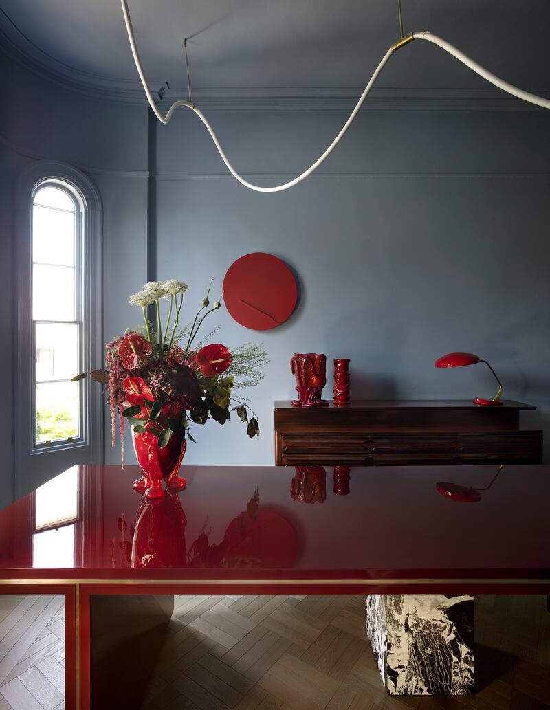 Stiletto dining table, €37,900. Photograph: Barbara Corsico