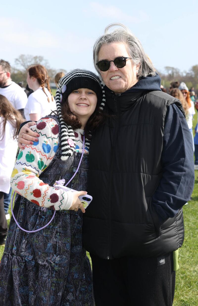 Rosie O'Donnell with her child Clay (12)