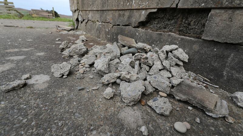 A mica-affected home in Co Donegal. Photograph: Niall Carson/PA Wire