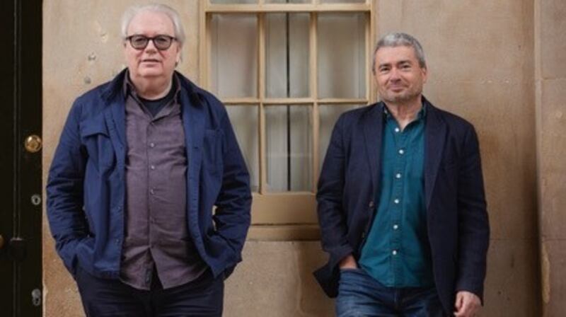Liam Browne and Seán Doran, of Arts Over Borders Ireland, have constructed a parallel epic journey across Europe. Ulysses: A European Odyssey will take place across 18  cities, one for each of Joyce’s book’s 18 episodes. Photograph: Matthew Andrews
