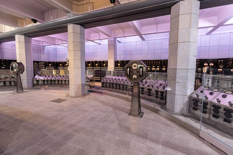 Battersea Power Station: Control Room B is now a slick bar with the original control panels and switch dials. Photograph: James Parsons/Backdrop Productions