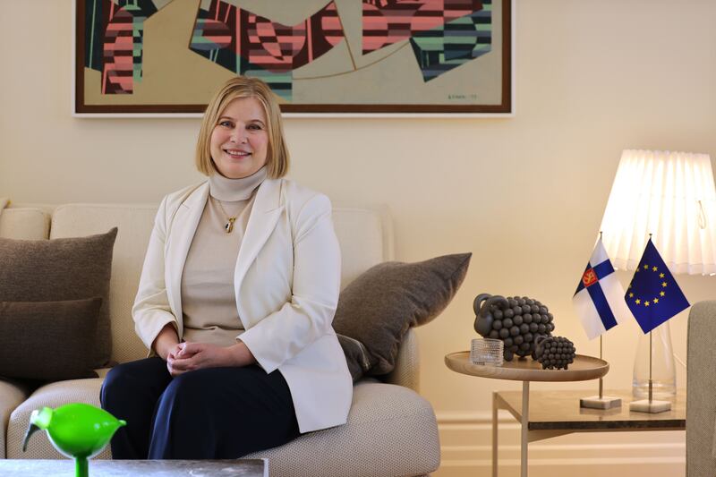 Finland’s ambassador to Ireland Leena Gardemeister: 'Everything’s so tasty, and the ingredients are always fresh and varied.' Photograph: Alan Betson/ The Irish Times