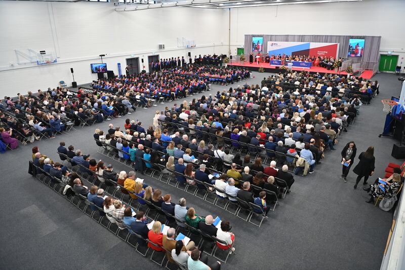 Graduates at a Munster Technological University conferring celebration at the university's Tralee campus. Photograph: Domnick Walsh