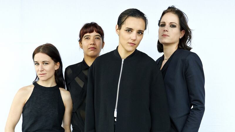 Life lessons: Savages (from left)Fay Milton, Ayse Hassan, Jehnny Beth and Gemma Thompson