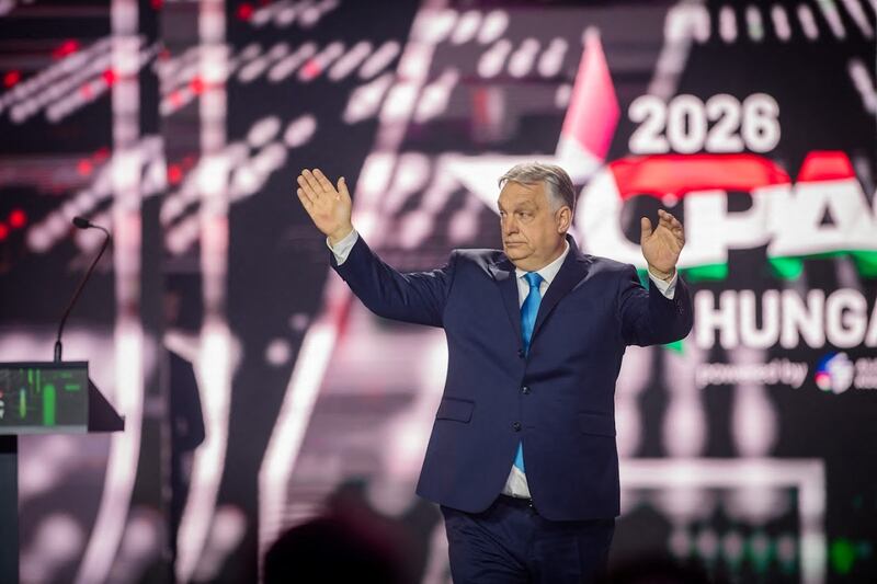 Hungarian prime minister Viktor Orban is seen after a speech during the Conservative Political Action Conference in Budapest earlier this month. Photograph: Gergely Besenyei/AFP/Getty Images