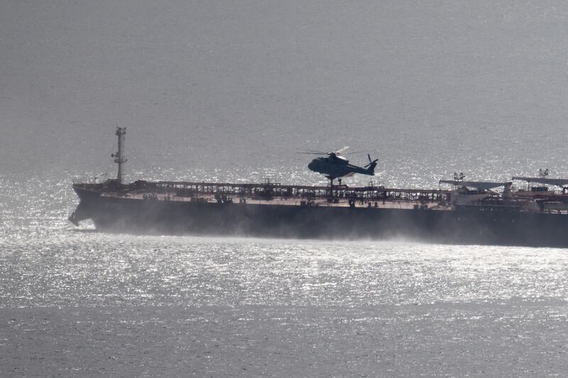 The oil tanker was operating as part of Russia's shadow fleet. Photograph: Finnbarr Webster/Getty Images