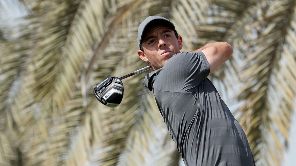 Rory McIlroy made an encouraging return to action in Abu Dhabi. Photograph: David Cannon/Getty