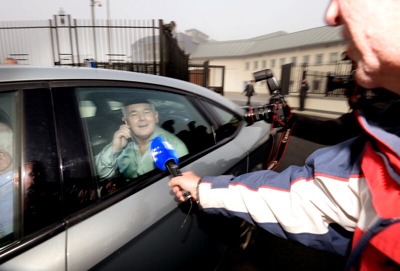 John Gilligan on his release from Portlaoise Prison in 2013. Photograph: Alan Betson
