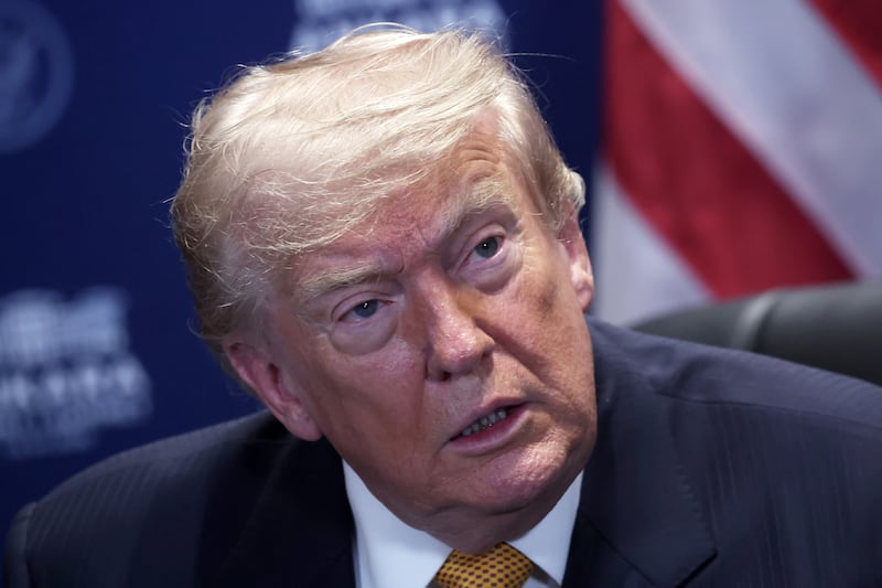 US president Donald Trump at the Nato summit in Ankara. Photograph: Philip Singer/Getty