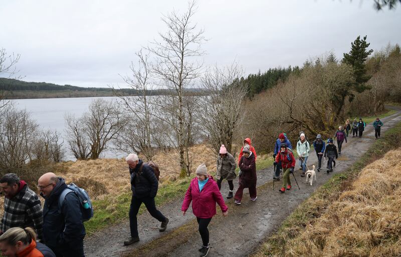 The pilgrims learn the history of the ancient pilgrimage to St Patrick’s Purgatory and take in scenic viewpoints along the way