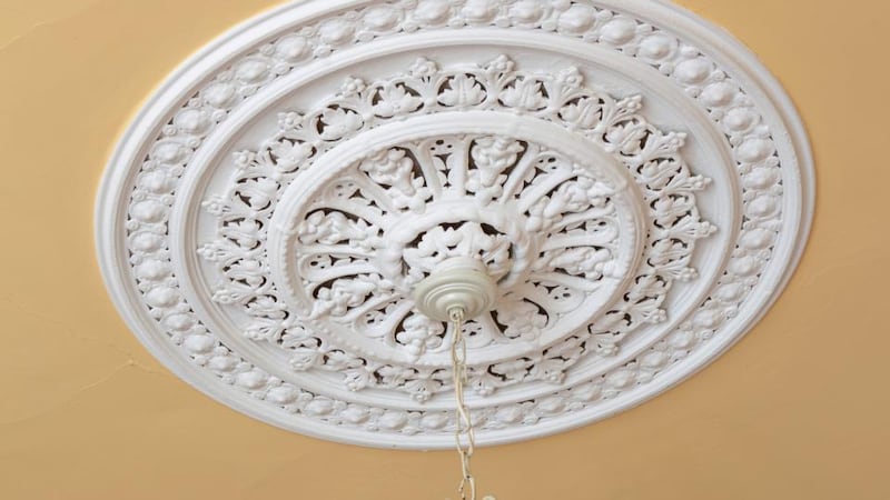 Original ceiling rose: Ken Anderson of Holly Park Studio Architects says it’s critical when working with an old building to 'understand how it was constructed, how it was meant to work, and the effect alterations and additions have had on the original structure'.