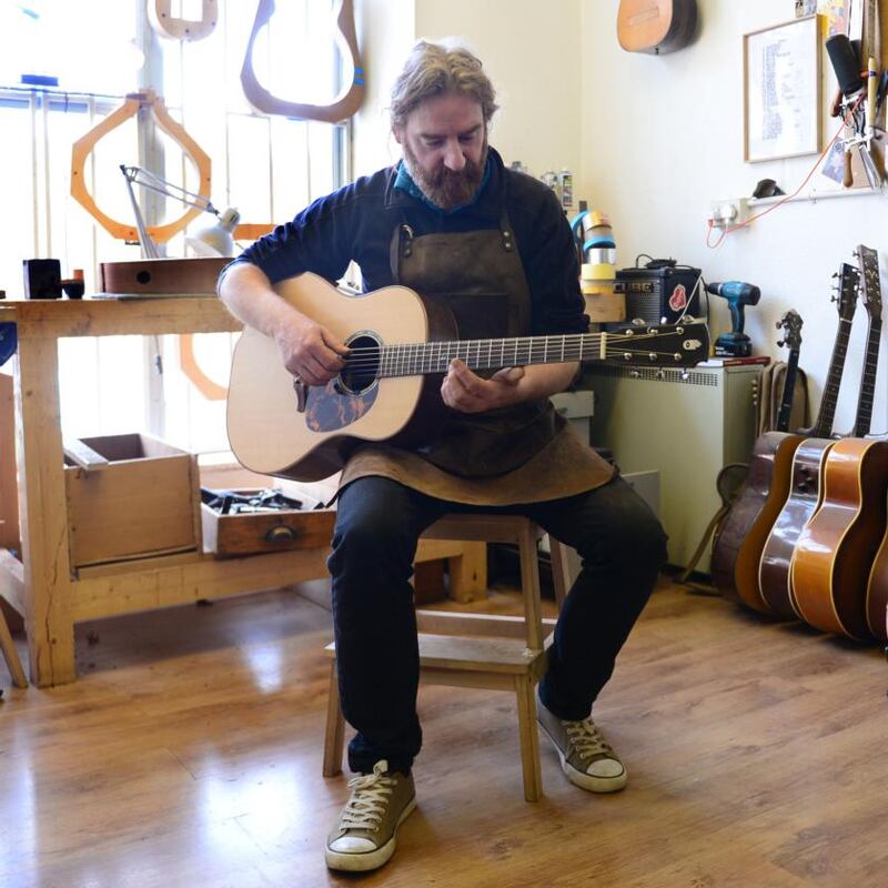 Frank Tate in his Dublin workshop. Photograph: Bryan O’Brien