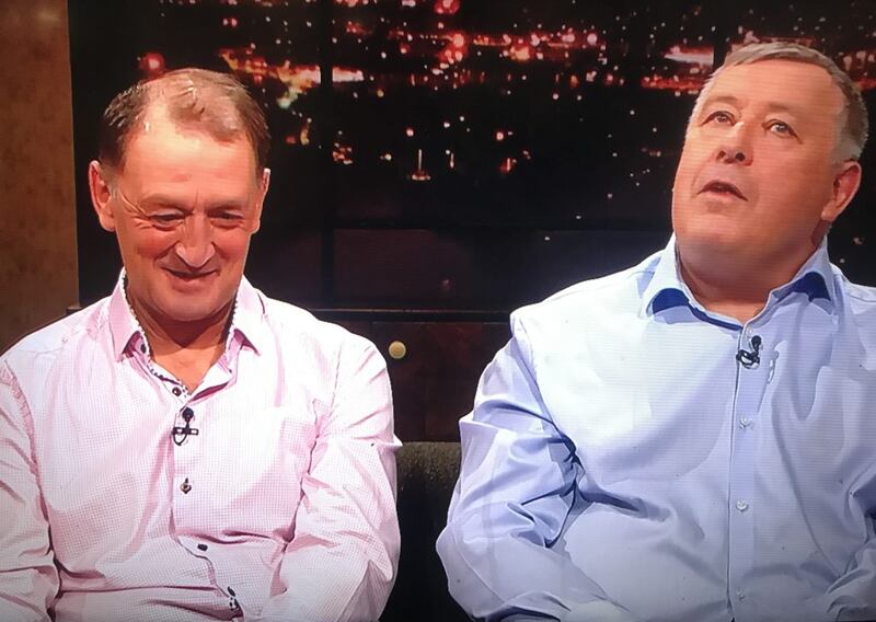 From left, David and Mark Ryan, who were both abused while students at Blackrock College