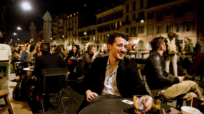 Stefano Romito at Mag Cafè on Ripa di Porta Ticinese along the Navigli in Milan. Photograph:  Andrea Wyner/The New York Times