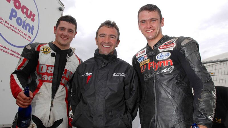 From left to right, Michael, Robert and William Dunlop. Photo: Stephen Davison/Pacemaker