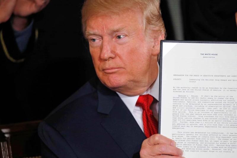 Trump declares opioid crisis a public health emergency