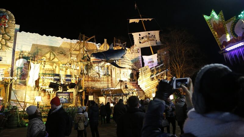 The Winter Wonderland attraction at Hyde Park in London. Photograph:  Yunus Kaymaz/Anadolu Agency/Getty Images